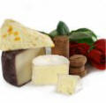 Assortment of Romantic Gourmet Cheeses 